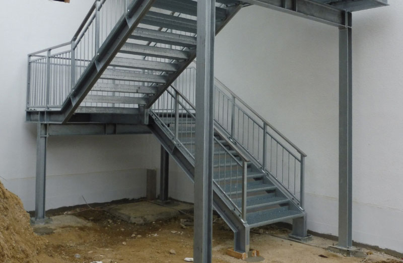 Stahltreppe Parkhaus